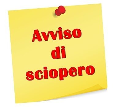 avviso sciopero